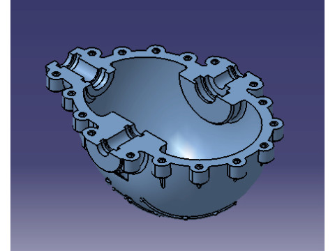 High-Quality Differential Gear 3D Model