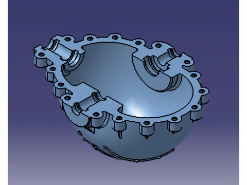 High-Quality Differential Gear 3D Model