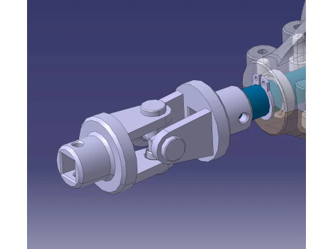 High-Quality Differential Gear 3D Model