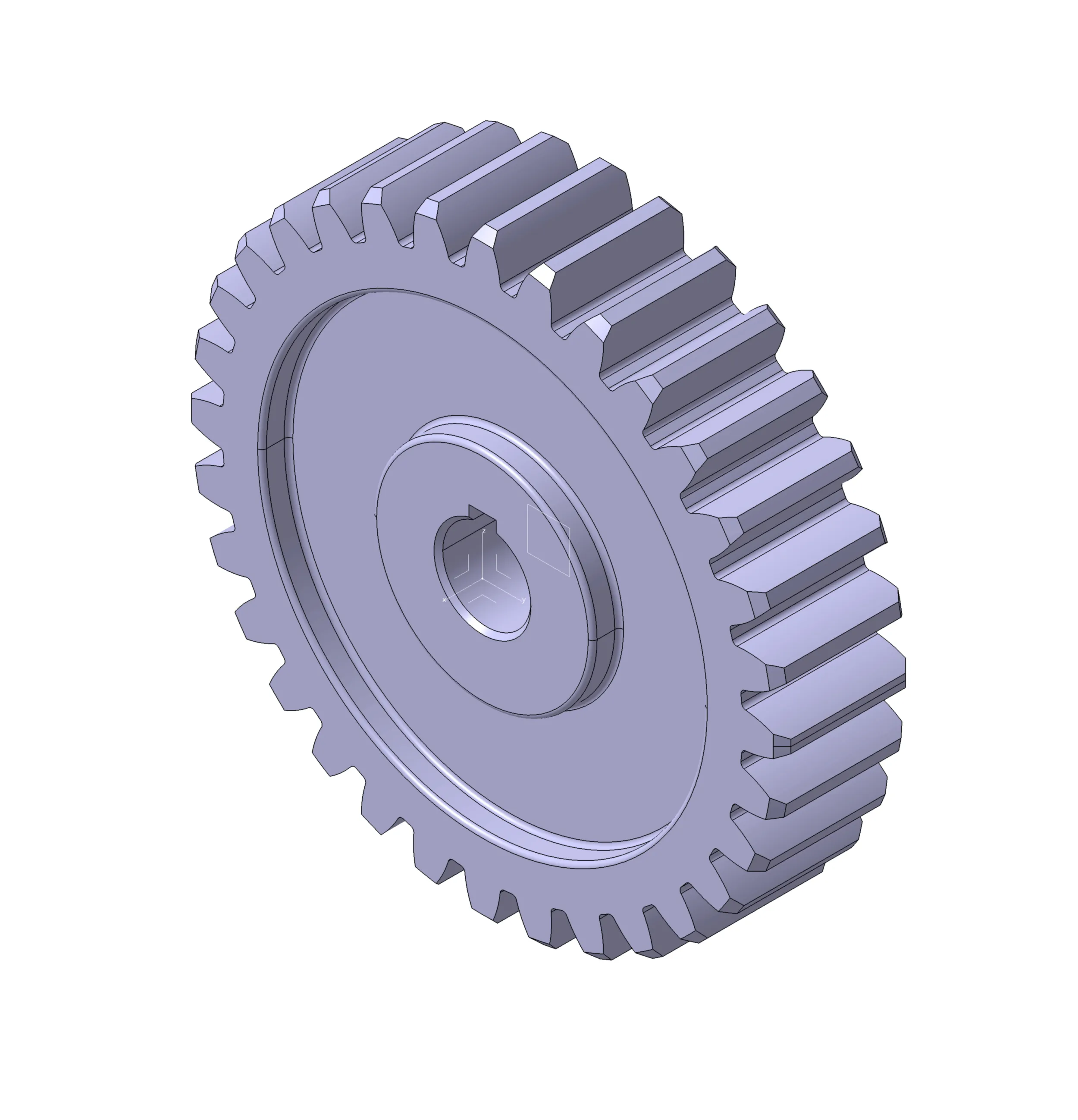 SPURGEARMODULE232TEETH stlstp 3D Model .c4d .max .obj .3ds .fbx .stl .blend 