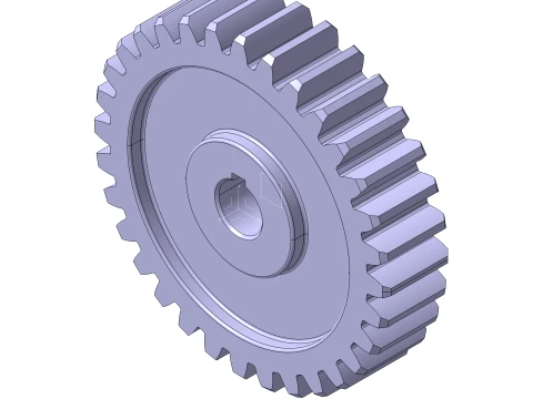 SPURGEARMODULE232TEETH stlstp 3D Model