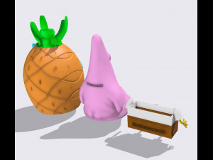 Kit cocina de Bob Esponja 3Dプリントモデル