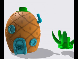 Kit cocina de Bob Esponja 3D Print Model