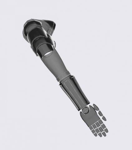 Fullmetal Alchemist Edward Elric Arm for cosplay 3D Принт Модель .c4d .max .obj .3ds .fbx .stl .blend 