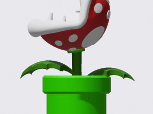 Mario Plant earing 3D Print Model