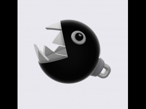 Chain chomp earring Modello di stampa 3D