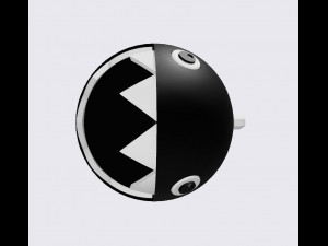 Chain chomp earring Modello di stampa 3D