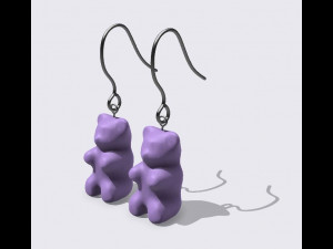 Gummy bear earring Modelo de Impressão 3D