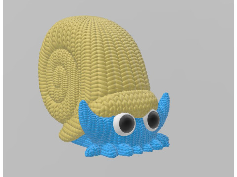 Omanyte tejido 3Dプリントモデル