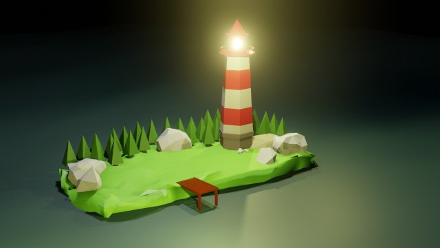 Lighthouse Modelo 3D .c4d .max .obj .3ds .fbx .stl .blend