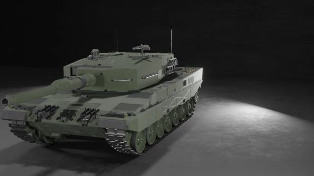 Leopard 2A4 Model 3D .c4d .max .obj .3ds .fbx .stl .blend