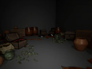 Treasure Room Props 3D Model