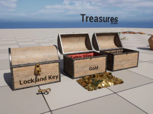 Treasure Room Props 3D Model