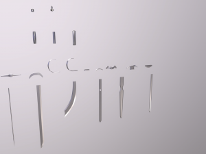 Sword Parts Collection - Create Your Own Stunning Blades 3D-Modell