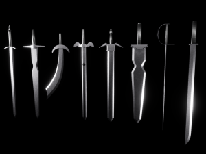 Sword Parts Collection - Create Your Own Stunning Blades 3D-Modell