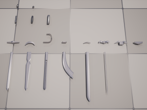Sword Parts Collection - Create Your Own Stunning Blades 3D-Modell