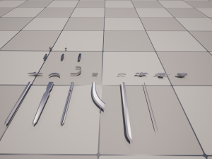 Sword Parts Collection - Create Your Own Stunning Blades 3D-Modell