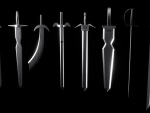 Sword Parts Collection - Create Your Own Stunning Blades 3D-Modell