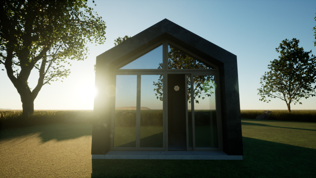 Modular house 3D Модель .c4d .max .obj .3ds .fbx .stl .blend 