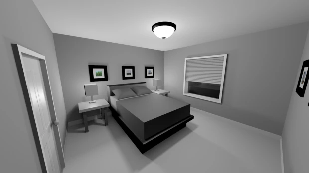 Bedroom 3D Model .c4d .max .obj .3ds .fbx .stl .blend 
