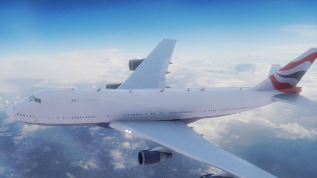 Airliner Modèle 3D .c4d .max .obj .3ds .fbx .stl .blend 