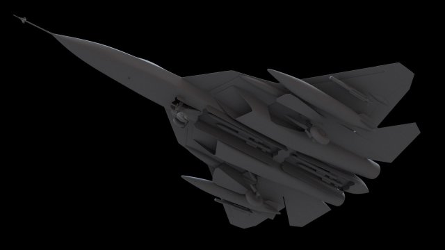 Su-57 Modello 3D .c4d .max .obj .3ds .fbx .stl .blend 