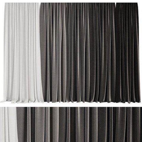 Curtain 3D Модель .c4d .max .obj .3ds .fbx .stl .blend 