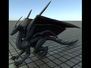 Black dragon 3D Model
