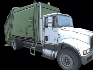 Garbage Truck 3D Model