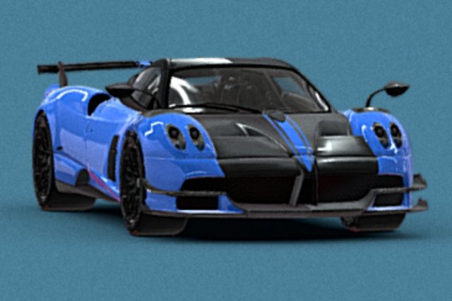 Pagani huayra Modello 3D .c4d .max .obj .3ds .fbx .stl .blend 