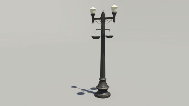 Street light 3D Модель .c4d .max .obj .3ds .fbx .stl .blend