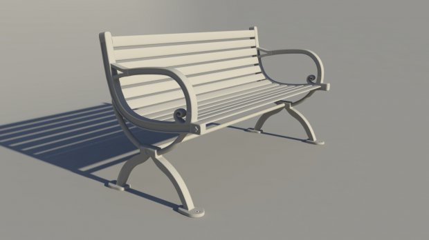 Bench Modello 3D .c4d .max .obj .3ds .fbx .stl .blend 