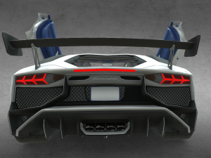 White car Modelo 3D