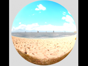 SKY BOX 8K - BEACH MORNING SCENE 3D मॉडल