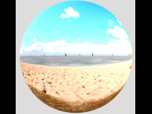 SKY BOX 8K - BEACH MORNING SCENE 3D Model