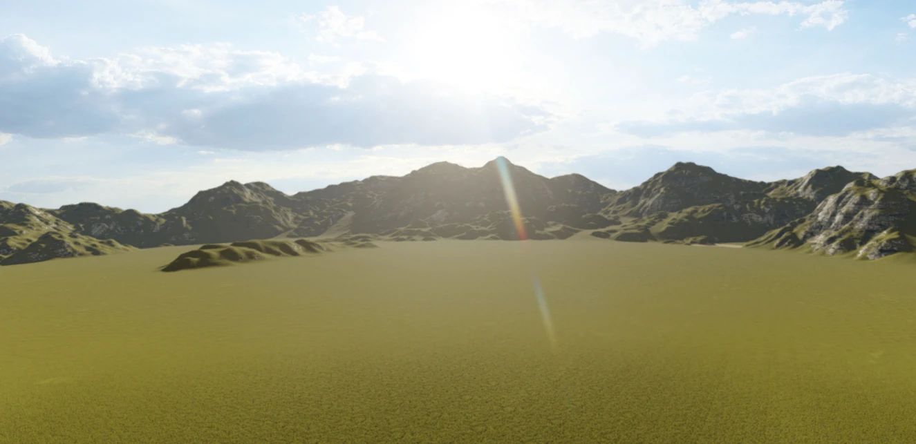 SKY BOX 8K - MOUNTAINS MORNING SCENE 3D Model .c4d .max .obj .3ds .fbx .stl .blend 