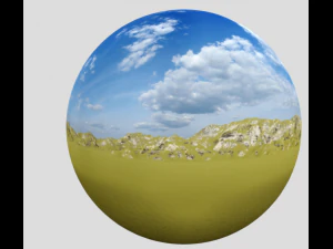 SKY BOX 8K - MOUNTAINS MORNING SCENE 3D Model