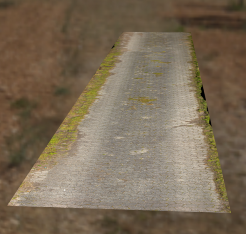 Lowpoly pavement walkway Model 3D .c4d .max .obj .3ds .fbx .stl .blend 