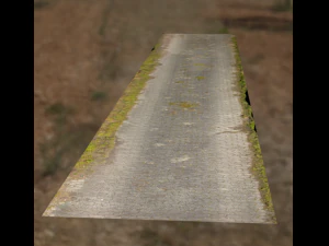 Passerella sul marciapiede Lowpoly Modello 3D