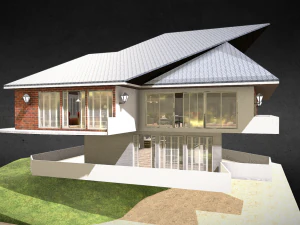 Оборудованный Дом 3D Модель