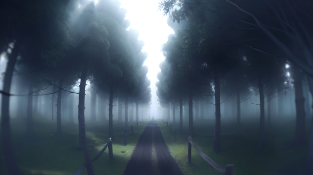 SkyBox Uncanny Forest 3D Model .c4d .max .obj .3ds .fbx .stl .blend 