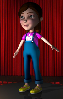 Girl 3D मॉडल .c4d .max .obj .3ds .fbx .stl .blend 