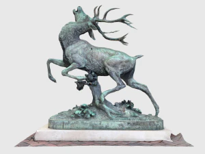 Four Statues 3D Model