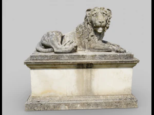 Four Statues 3D Model