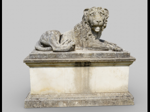 Lion Statue 3D Model