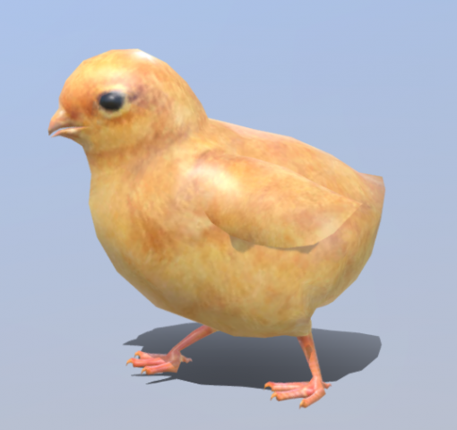 Chick baby 3D 模型 .c4d .max .obj .3ds .fbx .stl .blend 