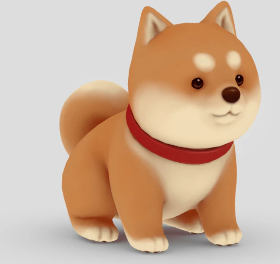 Dog 1 3D Model .c4d .max .obj .3ds .fbx .stl .blend 