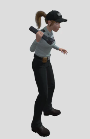 Policewoman 3D Model .c4d .max .obj .3ds .fbx .stl .blend