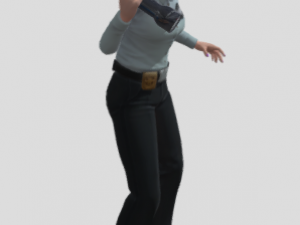 Policewoman Modelo 3D
