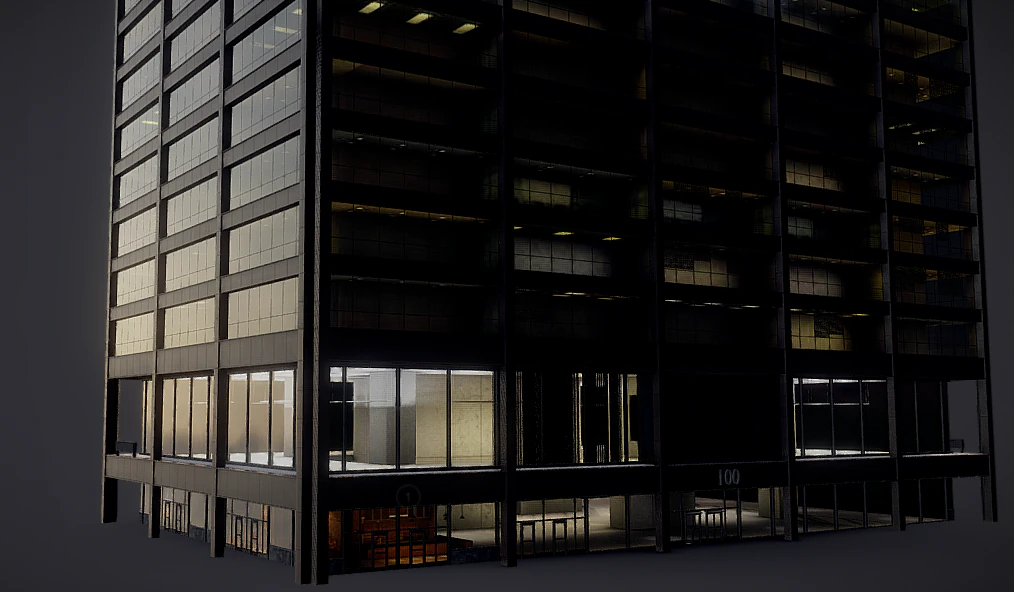 Office building 3D Model .c4d .max .obj .3ds .fbx .stl .blend